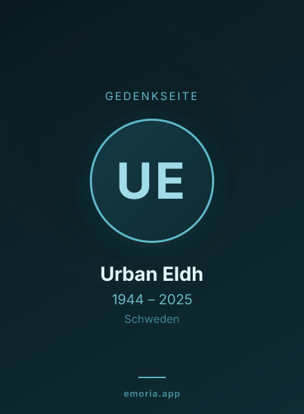 Gedenkportrait von Urban Eldh