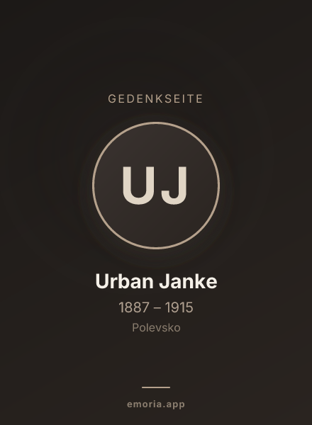 Gedenkportrait von Urban Janke