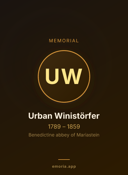 Memorial portrait of Urban Winistörfer