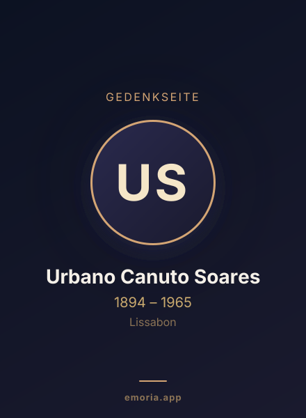 Gedenkportrait von Urbano Canuto Soares