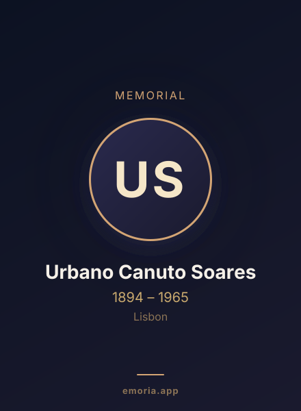 Memorial portrait of Urbano Canuto Soares