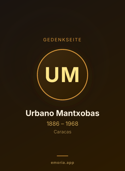 Gedenkportrait von Urbano Mantxobas