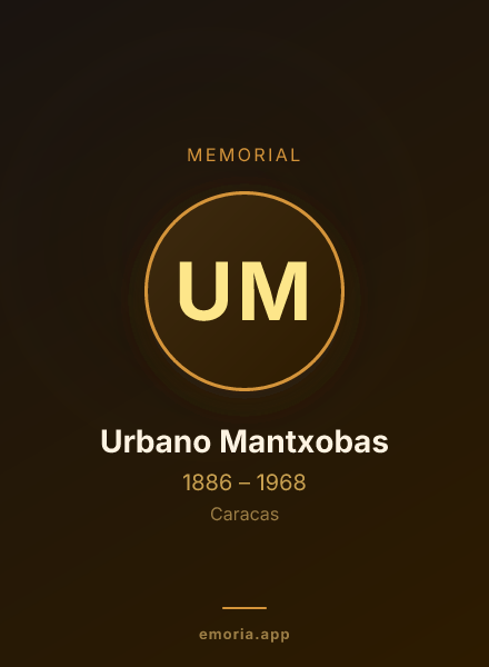 Memorial portrait of Urbano Mantxobas
