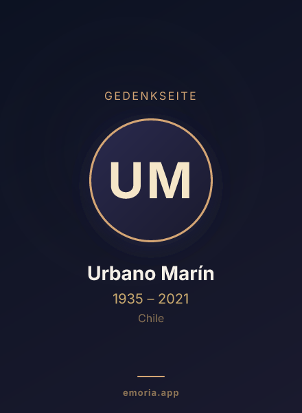 Gedenkportrait von Urbano Marín