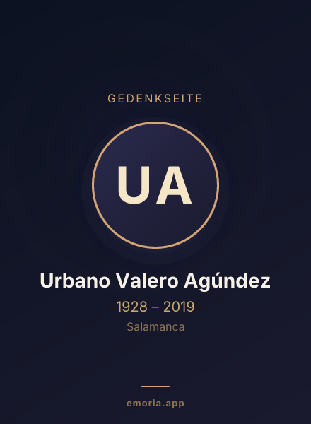 Gedenkportrait von Urbano Valero Agúndez