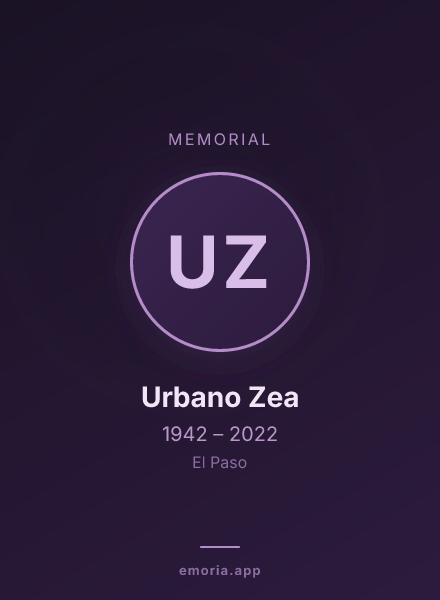 Memorial portrait of Urbano Zea
