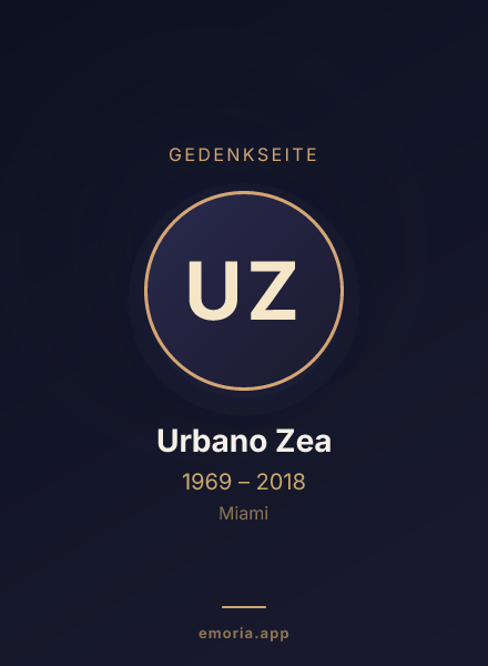 Gedenkportrait von Urbano Zea