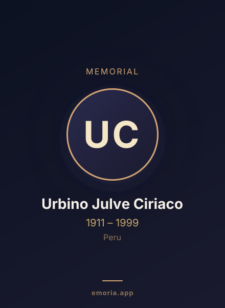 Memorial portrait of Urbino Julve Ciriaco