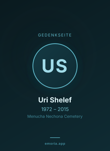 Gedenkportrait von Uri Shelef