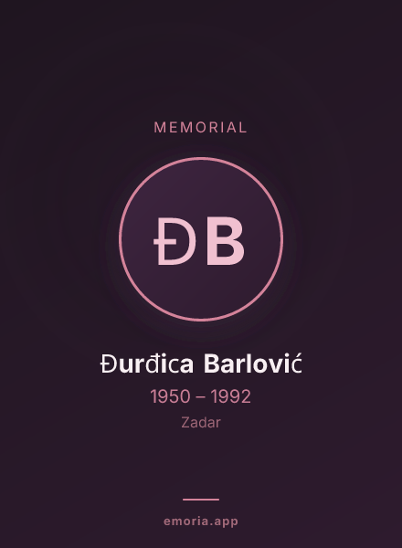 Memorial portrait of Đurđica Barlović
