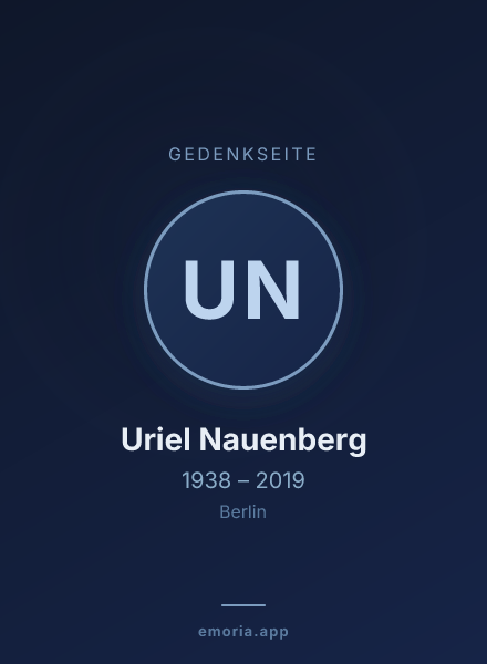 Gedenkportrait von Uriel Nauenberg