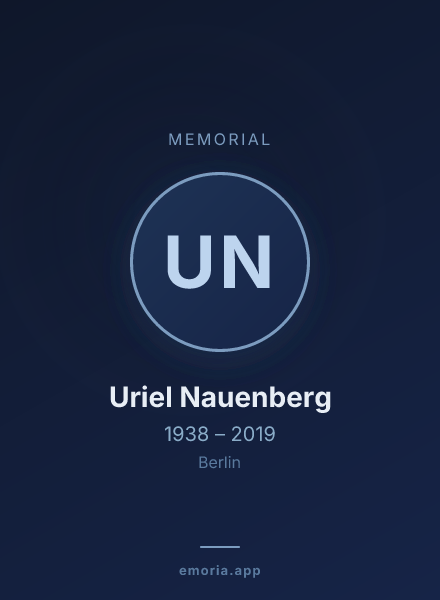 Memorial portrait of Uriel Nauenberg