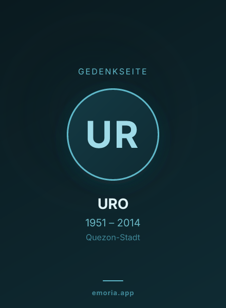 Gedenkportrait von URO