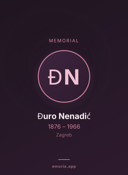 Memorial portrait of Đuro Nenadić