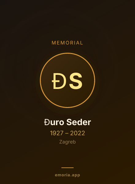 Memorial portrait of Đuro Seder