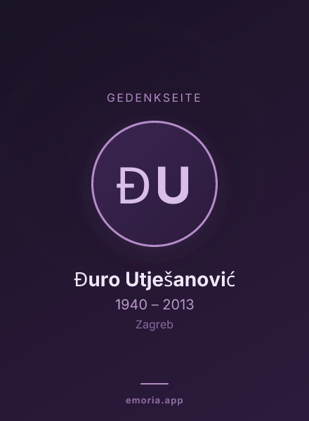 Gedenkportrait von Đuro Utješanović