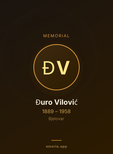 Memorial portrait of Đuro Vilović