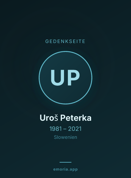 Gedenkportrait von Uroš Peterka