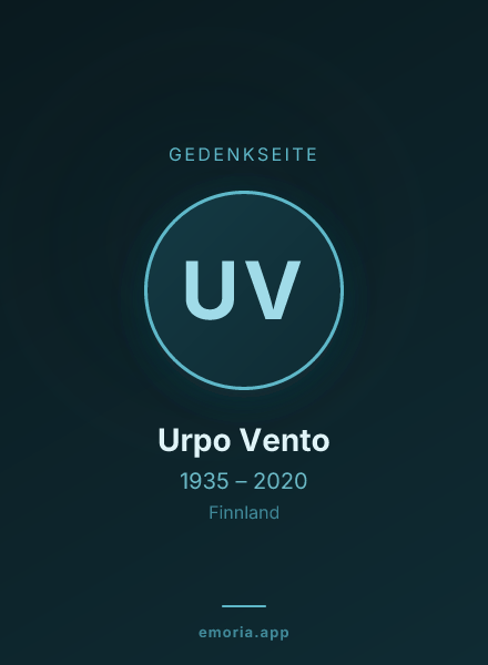 Gedenkportrait von Urpo Vento