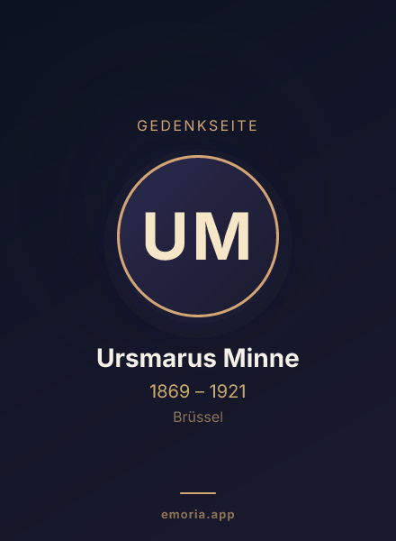 Gedenkportrait von Ursmarus Minne