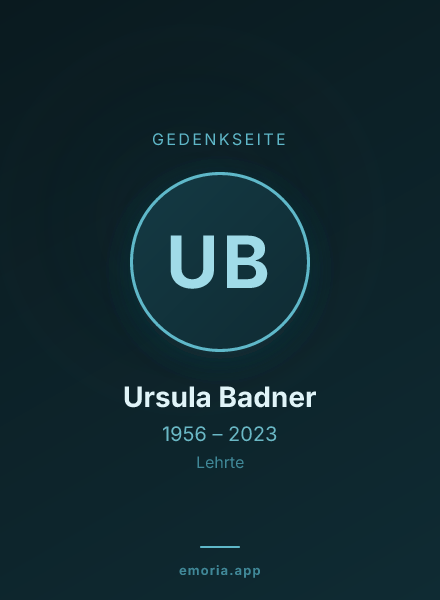 Gedenkportrait von Ursula Badner