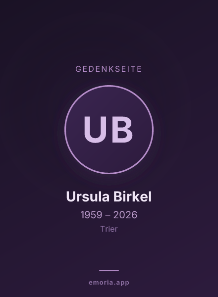 Gedenkportrait von Ursula Birkel