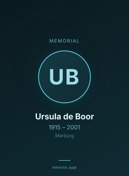 Memorial portrait of Ursula de Boor
