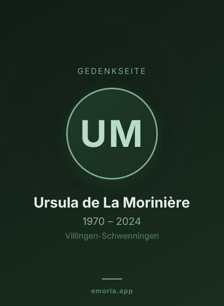 Gedenkportrait von Ursula de La Morinière