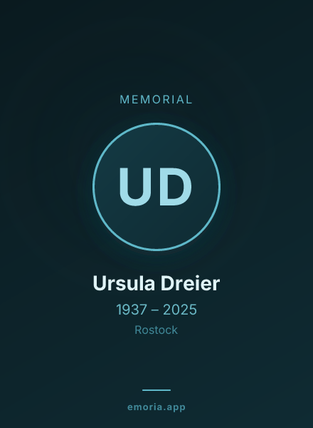 Memorial portrait of Ursula Dreier