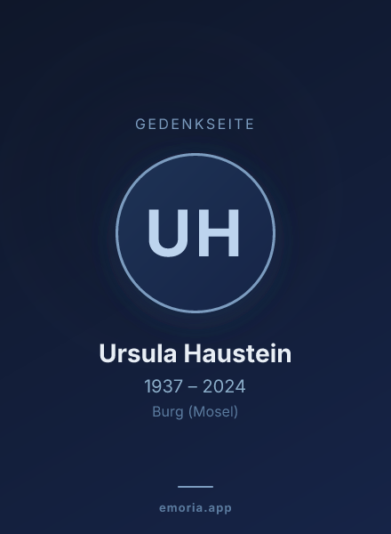 Gedenkportrait von Ursula Haustein
