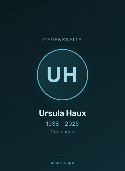 Gedenkportrait von Ursula Haux