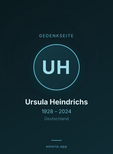 Gedenkportrait von Ursula Heindrichs