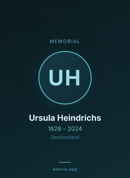 Memorial portrait of Ursula Heindrichs
