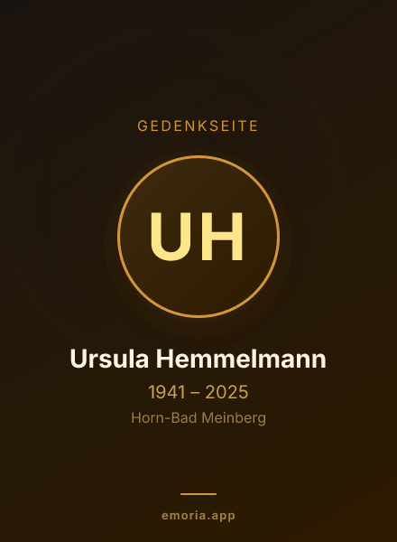 Gedenkportrait von Ursula Hemmelmann