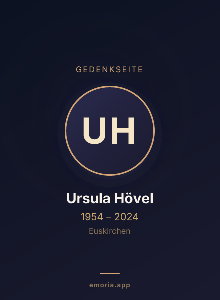 Gedenkportrait von Ursula Hövel