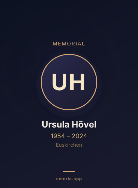 Memorial portrait of Ursula Hövel