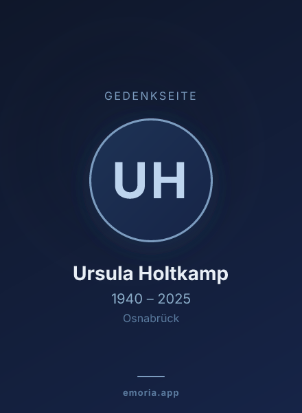 Gedenkportrait von Ursula Holtkamp