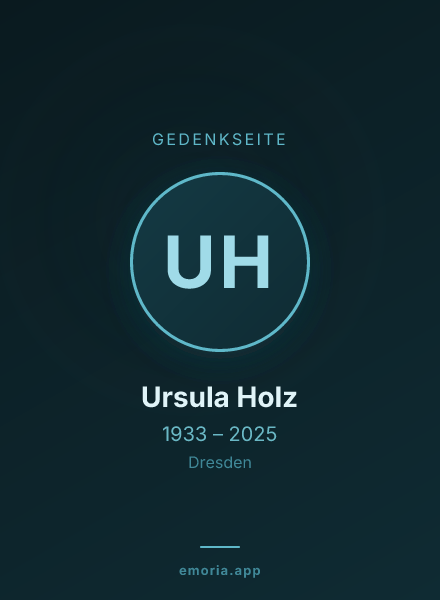 Gedenkportrait von Ursula Holz