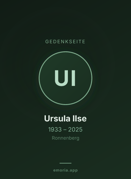 Gedenkportrait von Ursula Ilse