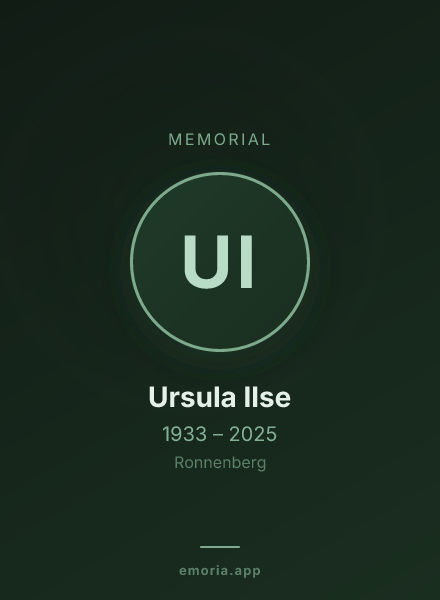 Memorial portrait of Ursula Ilse