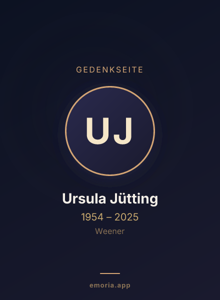 Gedenkportrait von Ursula Jütting