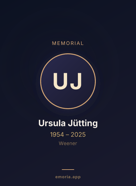 Memorial portrait of Ursula Jütting