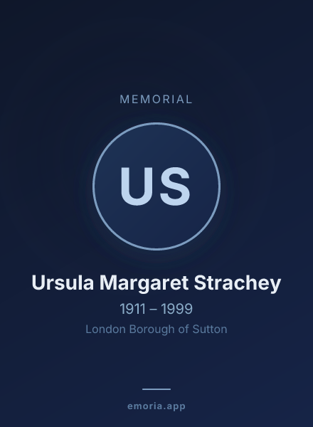 Memorial portrait of Ursula Margaret Strachey