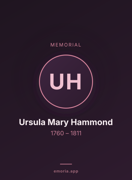 Memorial portrait of Ursula Mary Hammond
