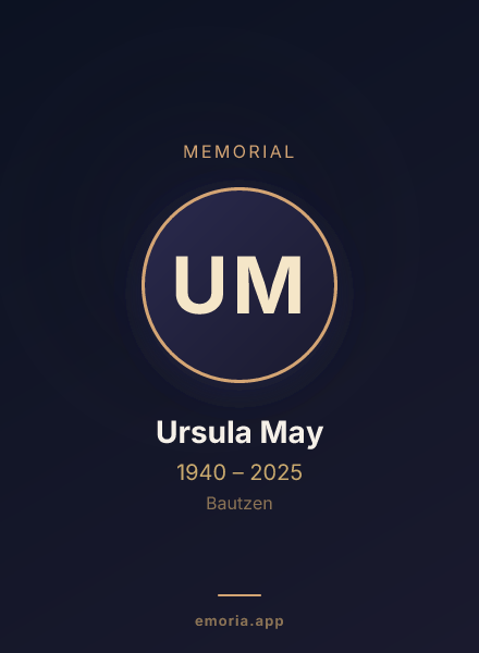 Memorial portrait of Ursula May