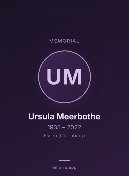 Memorial portrait of Ursula Meerbothe