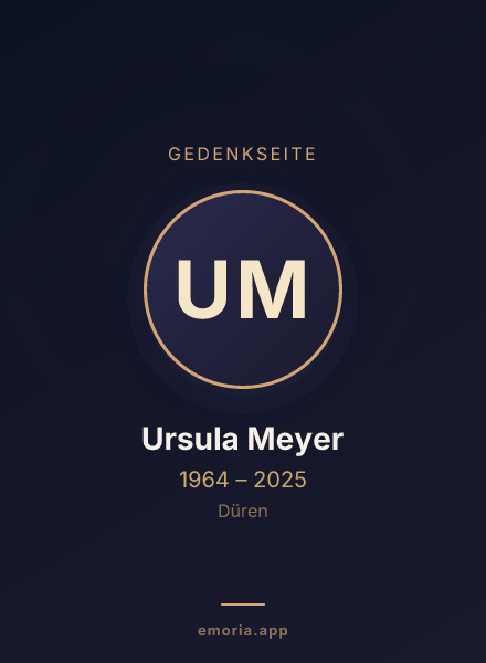 Gedenkportrait von Ursula Meyer