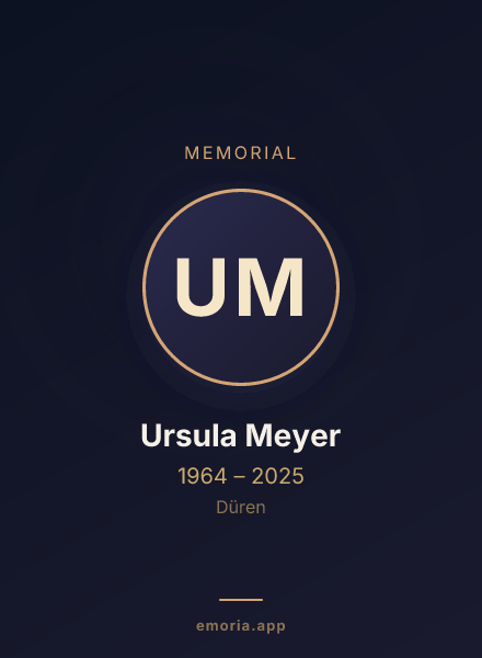 Memorial portrait of Ursula Meyer