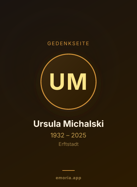 Gedenkportrait von Ursula Michalski