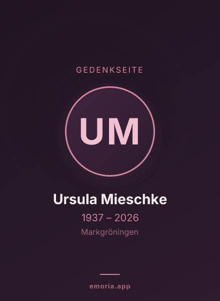 Gedenkportrait von Ursula Mieschke